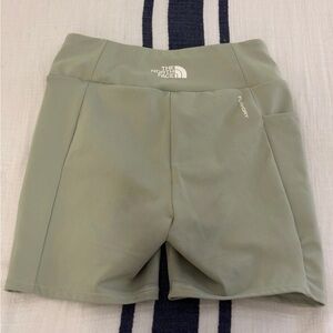 The North Face Girls Light Green Athletic Shorts, EUC like new